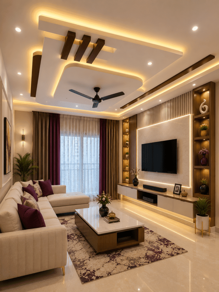Living Room Ceiling — design 36