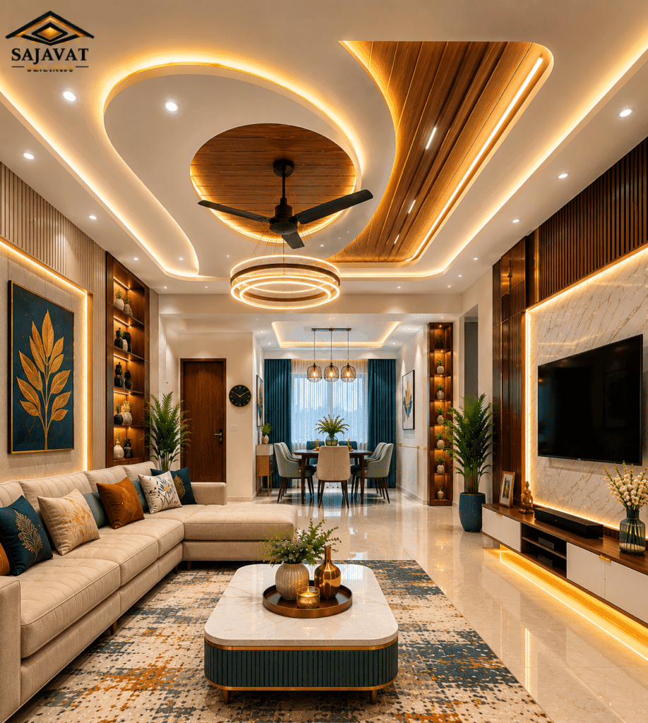 Living Room Ceiling — design 67