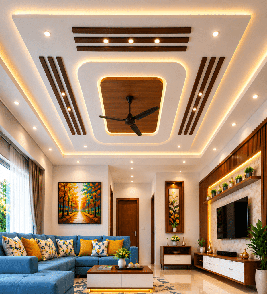Living Room Ceiling — design 13
