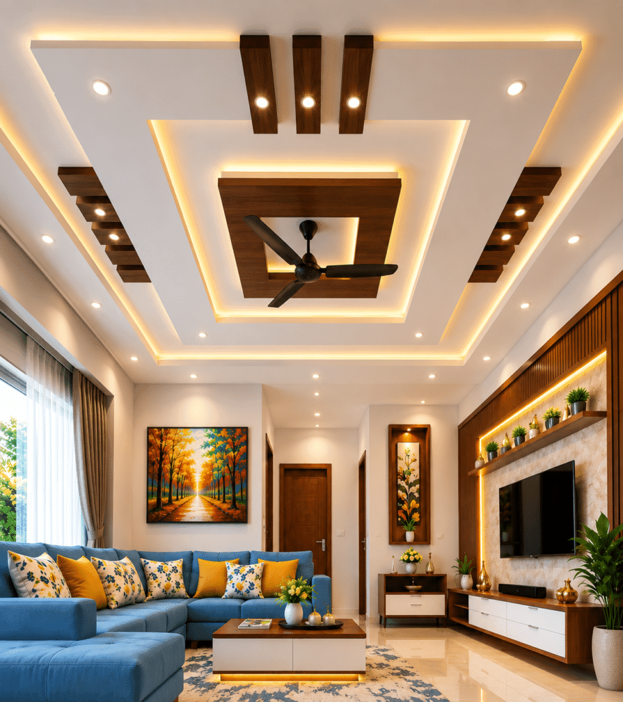 Living Room Ceiling — design 12