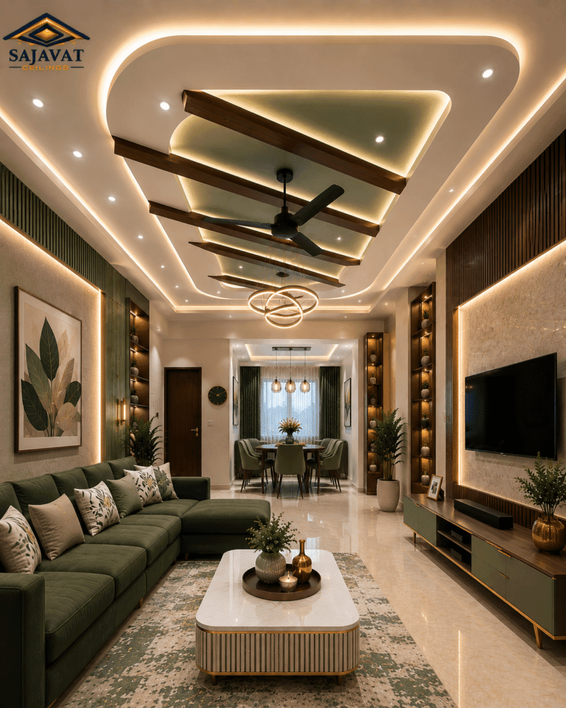 Living Room Ceiling — design 66