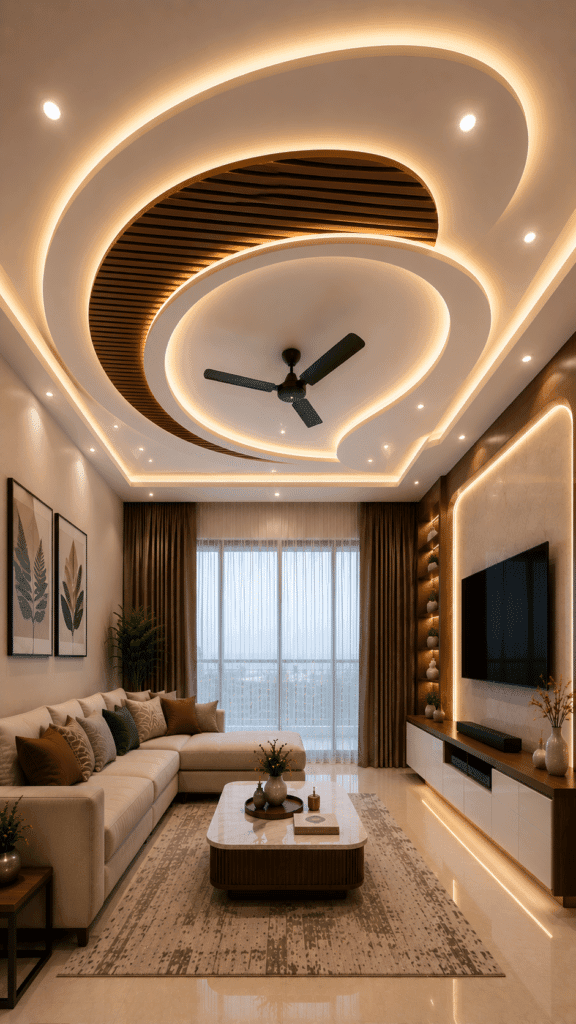Living Room Ceiling — design 21