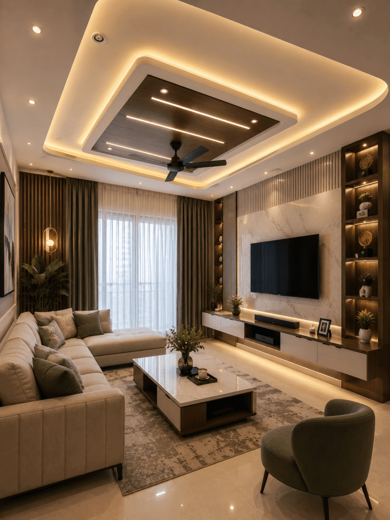 Living Room Ceiling — design 35