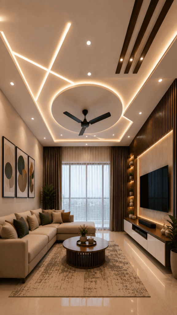 Living Room Ceiling — design 17