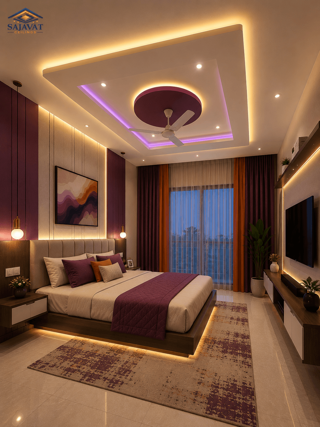 Bedroom Ceiling — design 13